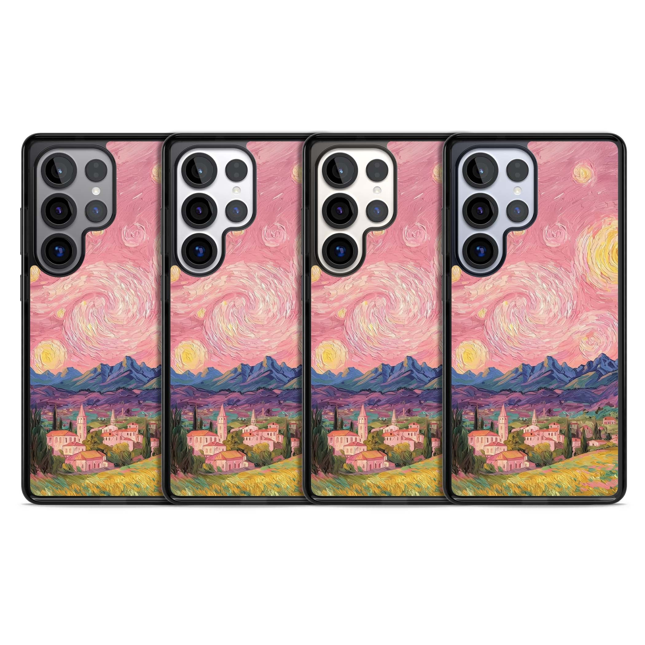 The Starry Sunset for her iPhone case | Black Impact case for Samsung Galaxy S25 Ultra