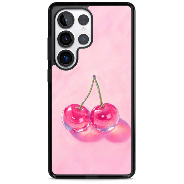 Pink Glass Cherry