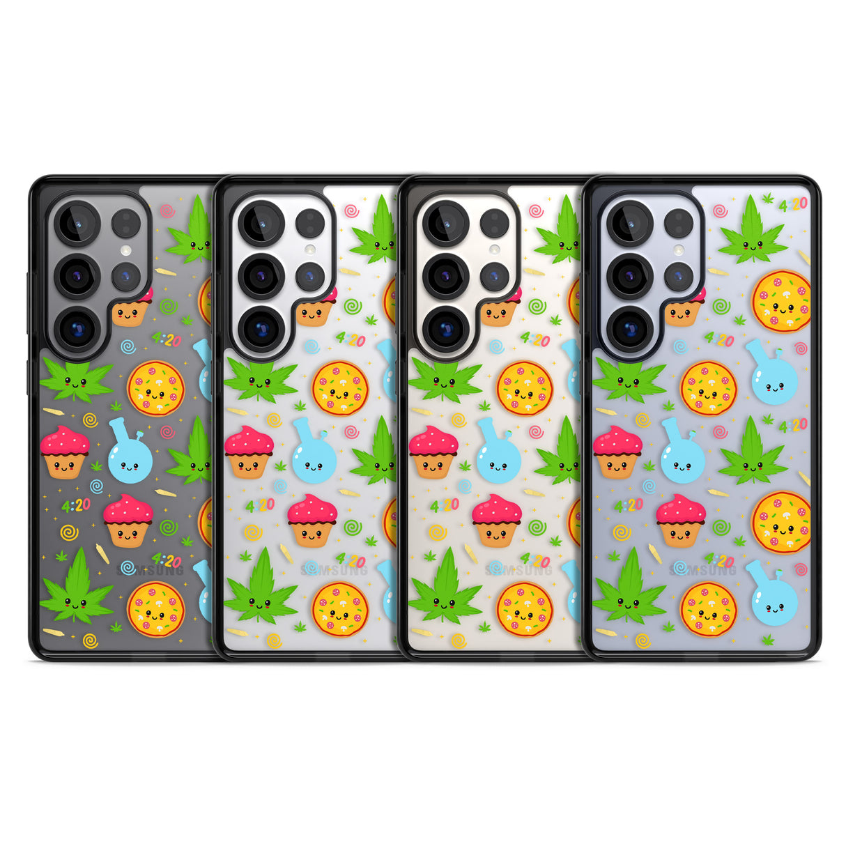 Kawaii Weed Pattern