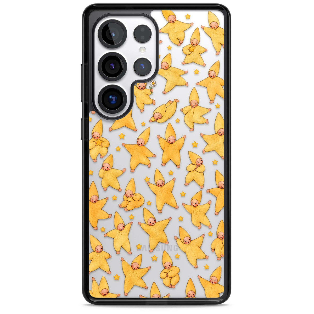 Dancing Star Babies for her iPhone case | Black Impact case for Samsung Galaxy S25 Ultra