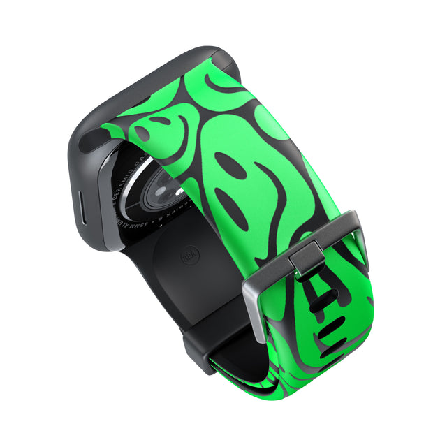 Green Acid Faces Apple Watch Strap - 38mm / 40mm / 41mm