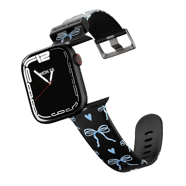 Blue Bows & Hearts Apple Watch Strap - 38mm / 40mm / 41mm