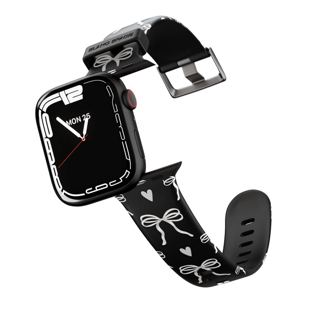 White Bows & Hearts Apple Watch Strap - 38mm / 40mm / 41mm