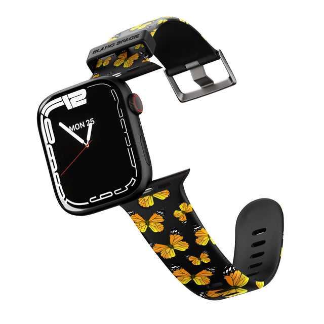 Sun-Yellow Butterflies Apple Watch Strap - 38mm / 40mm / 41mm