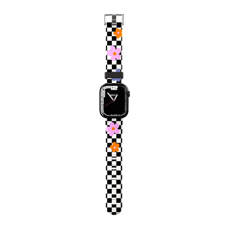 Checkered Blossom Apple Watch Strap - 38mm / 40mm / 41mm