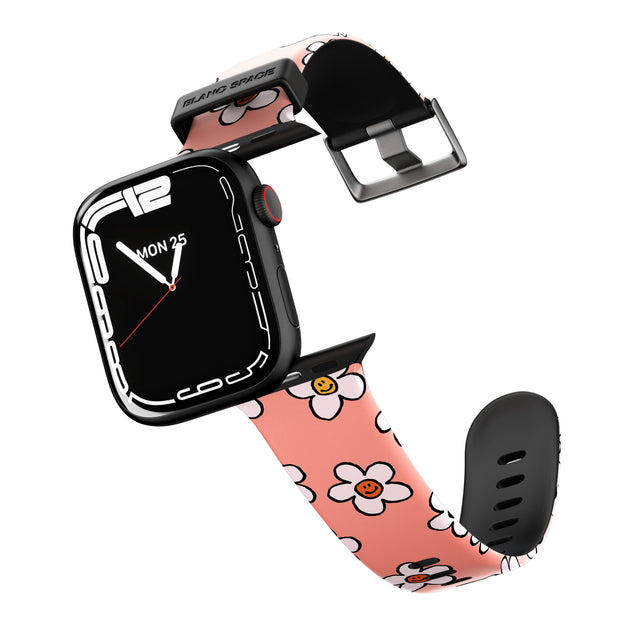 Peachy Daisy Smiles Apple Watch Strap - 38mm / 40mm / 41mm