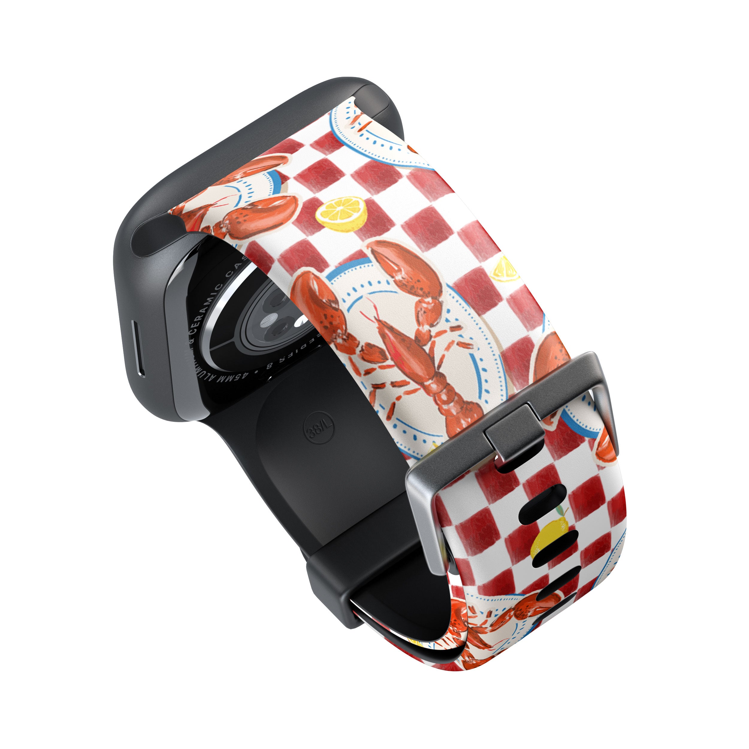 Red Lobster Checkered Apple Watch Strap - 38mm / 40mm / 41mm