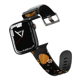 Halloween Pumpkins and Flowers Apple Watch Strap - 38mm / 40mm / 41mm