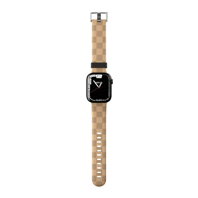 BEIGE CHECKERED Apple Watch Strap - 38mm / 40mm / 41mm