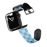 SKYBLUE CHECKERED Apple Watch Strap - 38mm / 40mm / 41mm