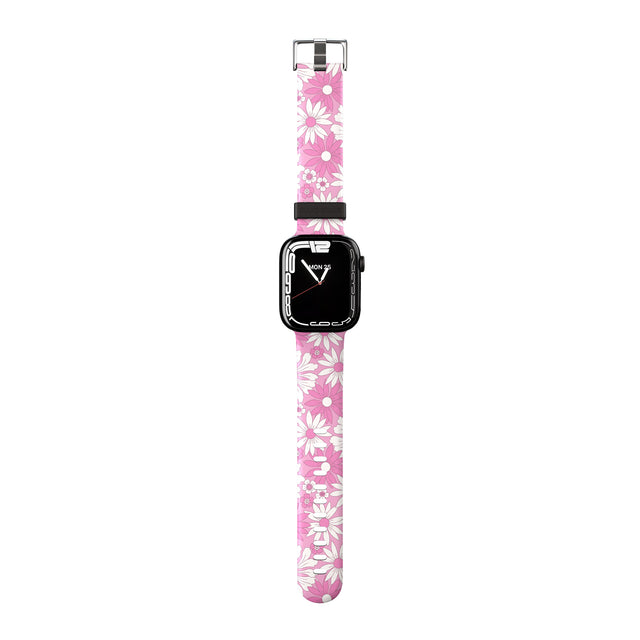 Pink & White Flowers Apple Watch Strap - 38mm / 40mm / 41mm