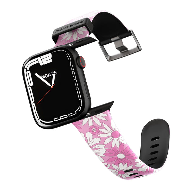 Pink & White Flowers Apple Watch Strap - 38mm / 40mm / 41mm