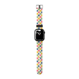 Pastel Multicolor Checkered Apple Watch Strap - 38mm / 40mm / 41mm