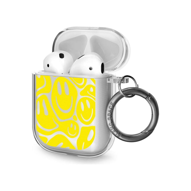 Yellow Acid Faces AirPods Case (2nd Generation)