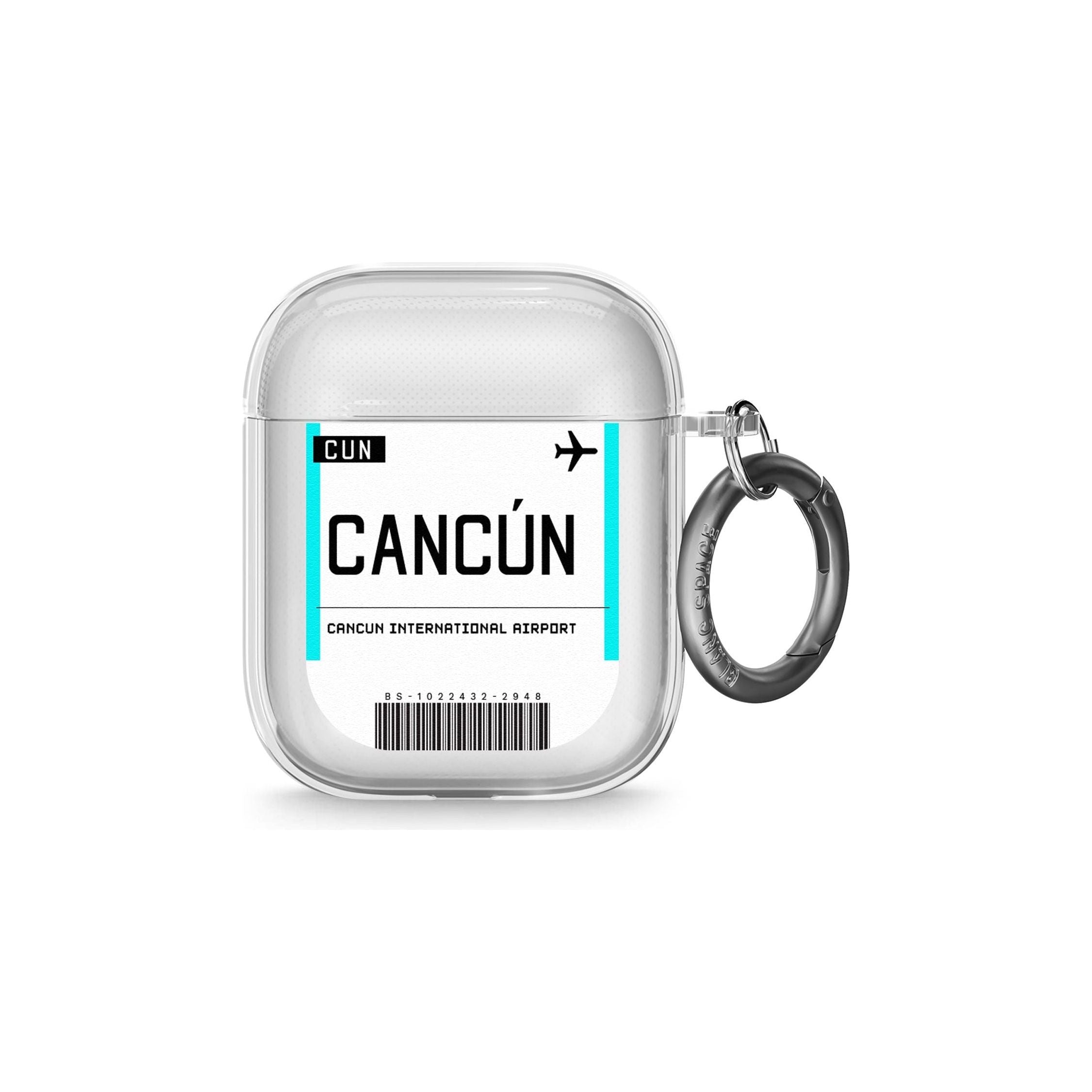 Cancun Boarding Pass Airpods Case (2nd Generation)