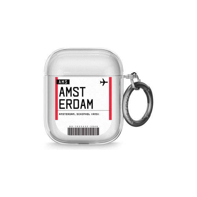 Amsterdam Boarding Pass AirPods Case (2nd Generation)