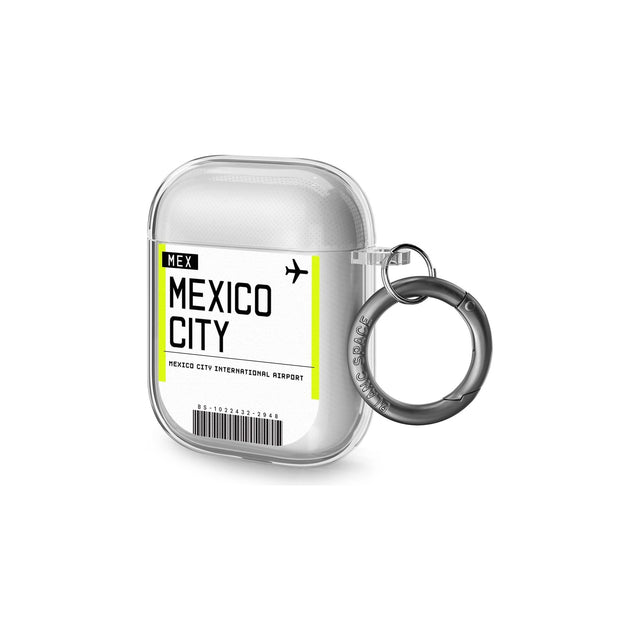 Mexico City Boarding Pass AirPods Case (2nd Generation)