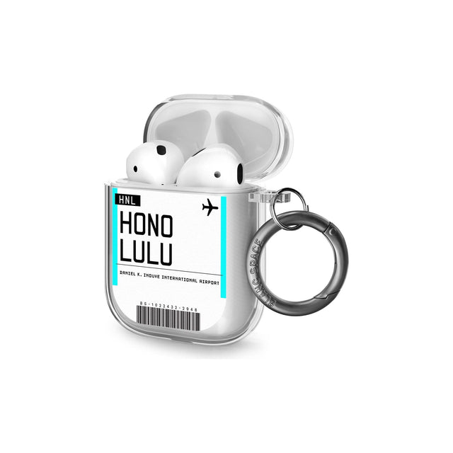 Honolulu Boarding Pass AirPods Case (2nd Generation)