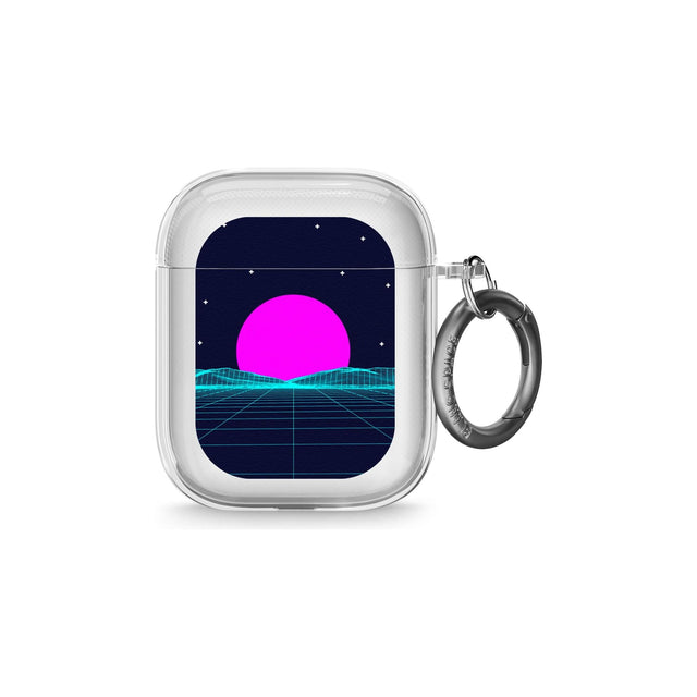 Miami Sunset Vaporwave Airpod Case (2nd Generation)