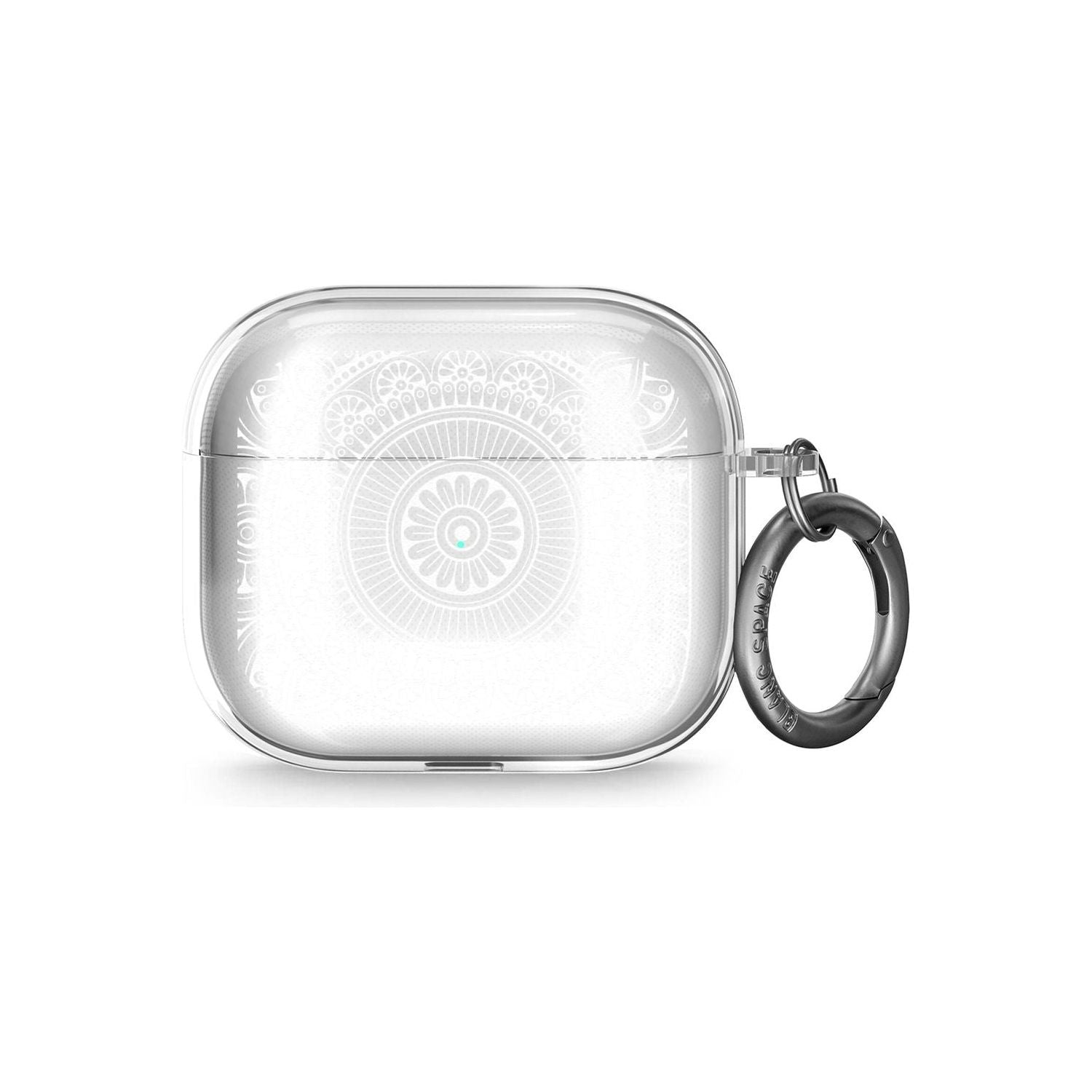 White Henna Flower Wheel AirPods Case (3rd Generation)