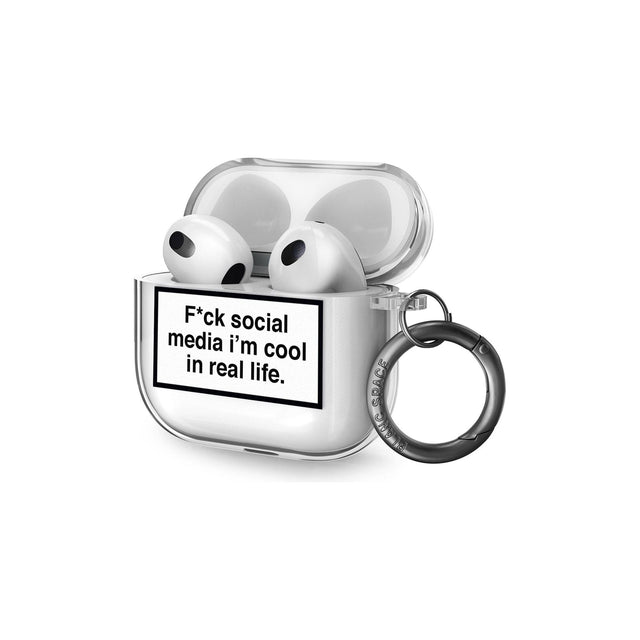 F*ck Social Media Airpod Case (3rd Generation)