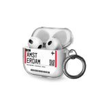 Amsterdam Boarding Pass AirPods Case (3rd Generation)