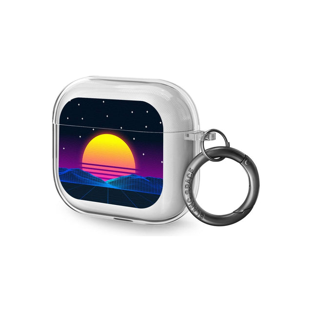 Retro Sunset Vaporwave Airpod Case (3rd Generation)