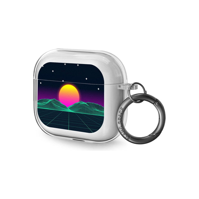 Retro Sunrise Vaporwave Airpod Case (3rd Generation)