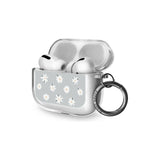 Painted Daisy Blue-Grey Cute AirPods Pro Case