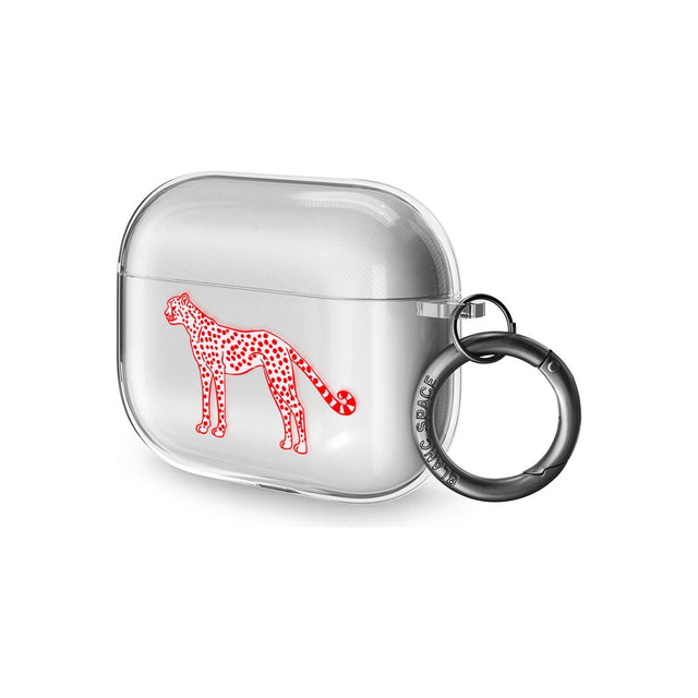 Red & Pink Cheetah Airpod Pro Case