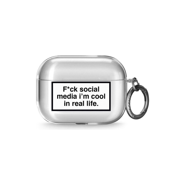 F*ck Social Media Airpod Pro Case