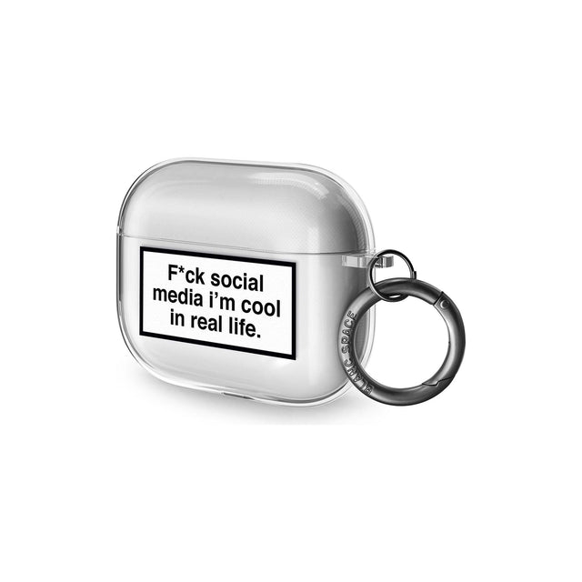 F*ck Social Media Airpod Pro Case