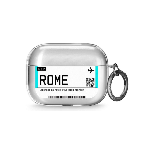 Rome Boarding Pass Airpods Pro Case