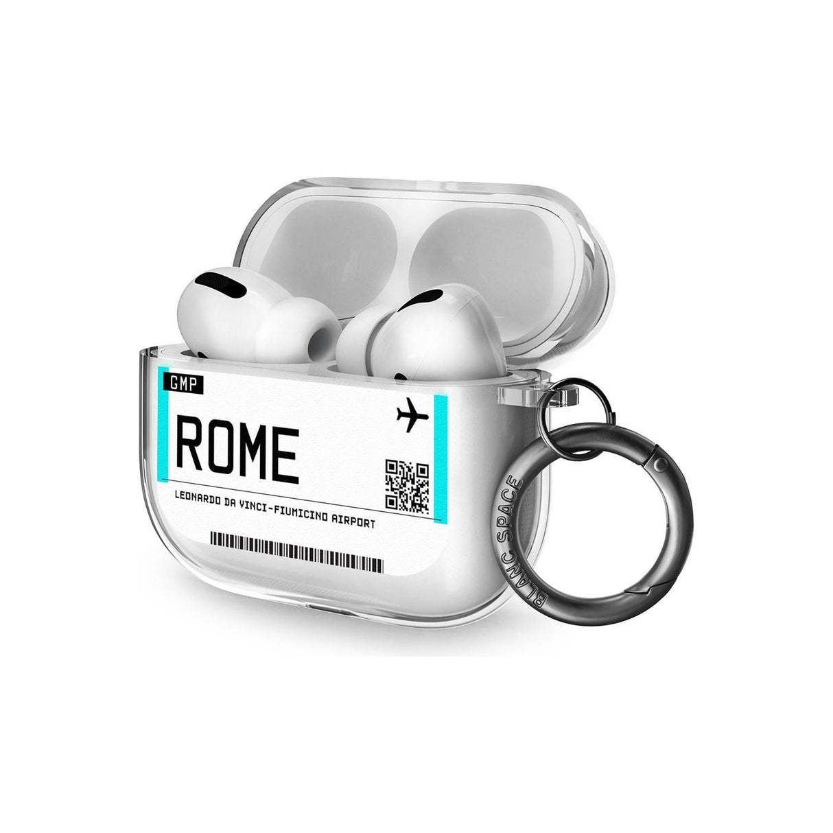 Rome Boarding Pass Airpods Pro Case