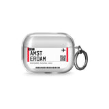 Amsterdam Boarding Pass AirPods Pro Case