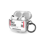 Amsterdam Boarding Pass AirPods Pro Case