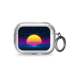 Retro Sunset Vaporwave Airpod Pro Case