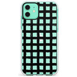 Messy Black Grid - Clear Slim TPU Phone Case for iPhone 11