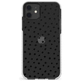 Messy Black Dot Pattern Slim TPU Phone Case for iPhone 11