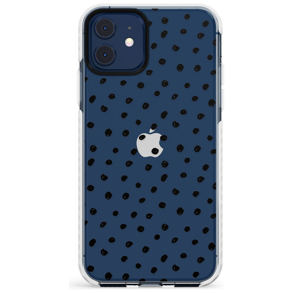 Messy Black Dot Pattern Slim TPU Phone Case for iPhone 11