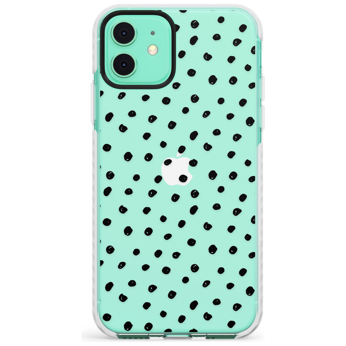 Messy Black Dot Pattern Slim TPU Phone Case for iPhone 11