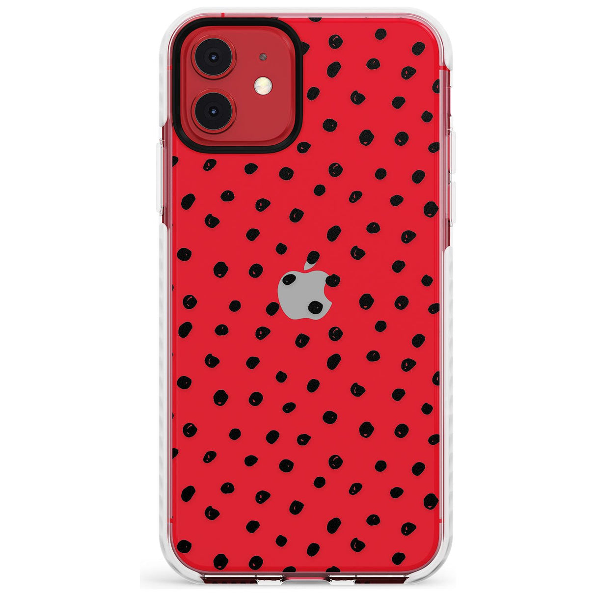 Messy Black Dot Pattern Slim TPU Phone Case for iPhone 11