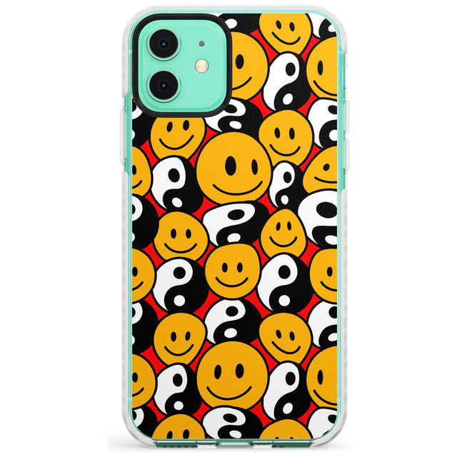 Yin Yang & Faces Impact Phone Case for iPhone 11