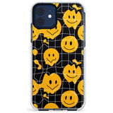 Acid Face Grid Pattern Impact Phone Case for iPhone 11