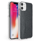 Black Snakeskin Phone Case iPhone 11 / Impact Case,iPhone 12 / Impact Case,iPhone 12 Mini / Impact Case Blanc Space