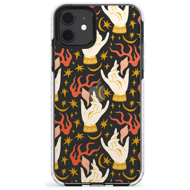 Hand Watcher Pattern Impact Phone Case for iPhone 11