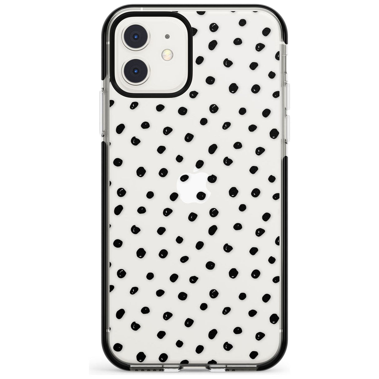 Messy Black Dot Pattern Pink Fade Impact Phone Case for iPhone 11 Pro Max