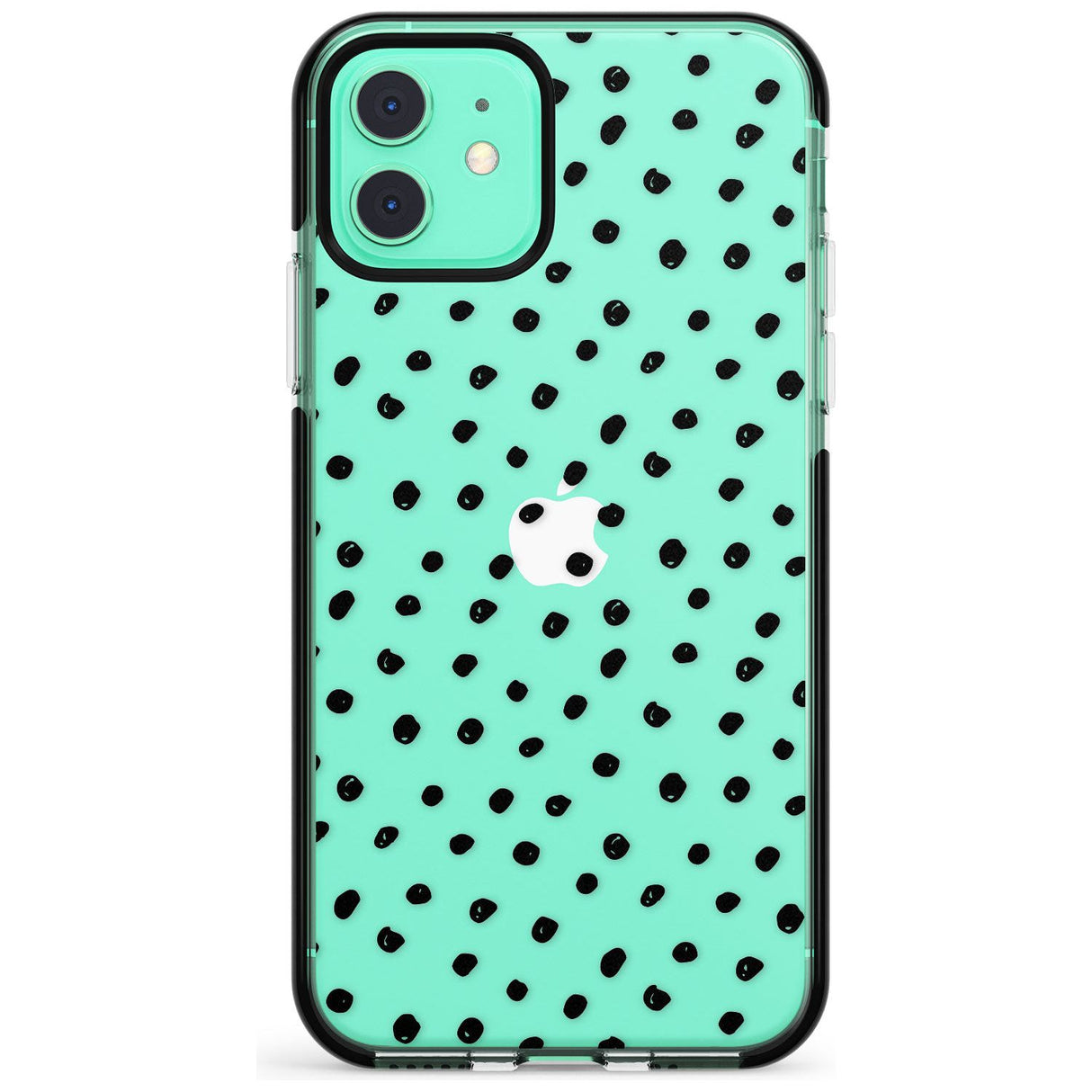 Messy Black Dot Pattern Pink Fade Impact Phone Case for iPhone 11 Pro Max