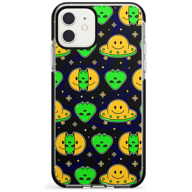 Alien Head Pattern Black Impact Phone Case for iPhone 11 Pro Max