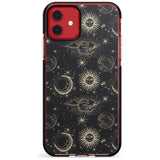 Large Suns, Moons & Clouds Pink Fade Impact Phone Case for iPhone 11 Pro Max